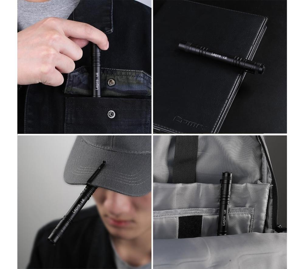 LEPRO LE Small Pen Light - Black, Pack of 2 image number 5 of 5