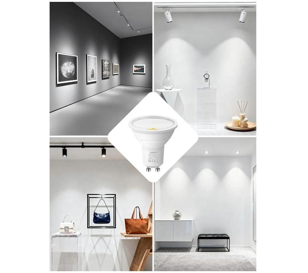 LEPRO LED Spot Light Bulb - GU10, Warm White, Pack of 5 image number 2 of 5