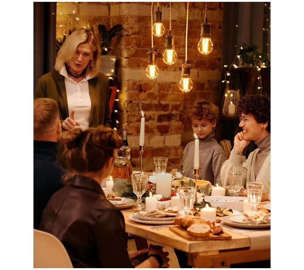 LEPRO Filament LED Light Bulb - E27, Warm White, Pack of 2 image number 3 of 8
