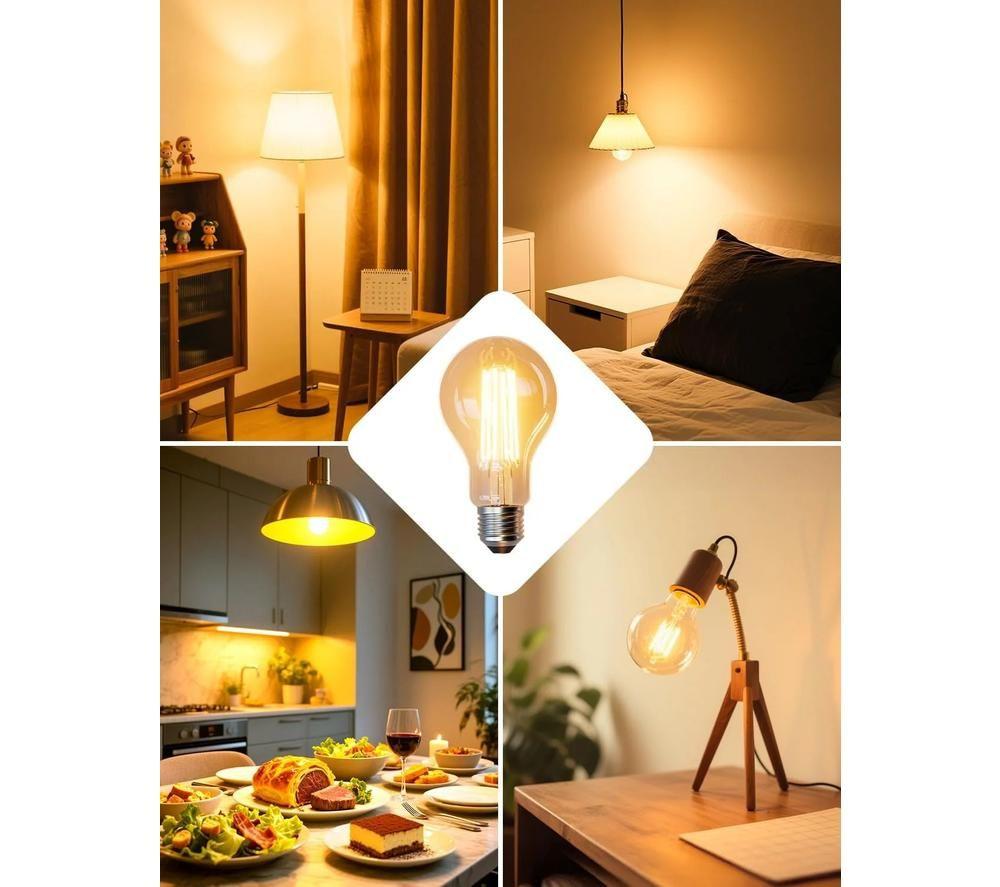 LEPRO Filament LED Light Bulb - E27, Warm White image number 2 of 3