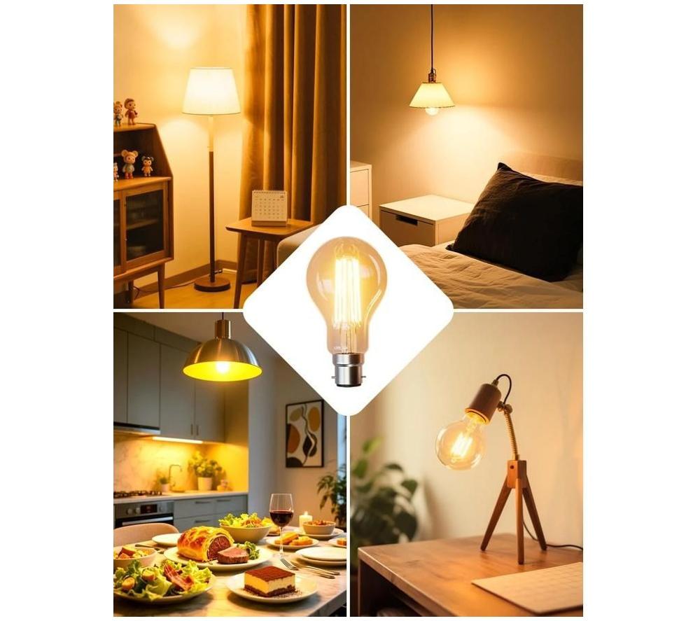 LEPRO Filament LED Light Bulb - B22, Warm White, Pack of 4 image number 5 of 5