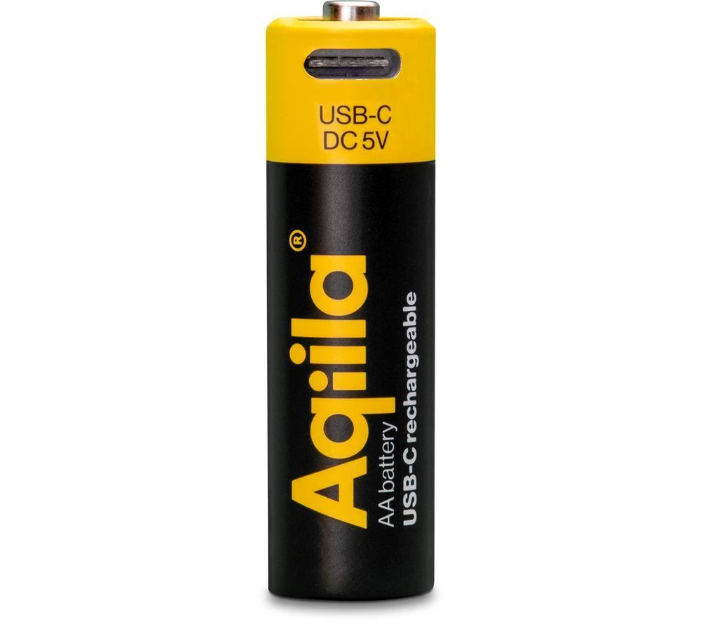 AQIILA 406093 Rechargeable USB-C Batteries - Pack of 4 image number 3 of 5