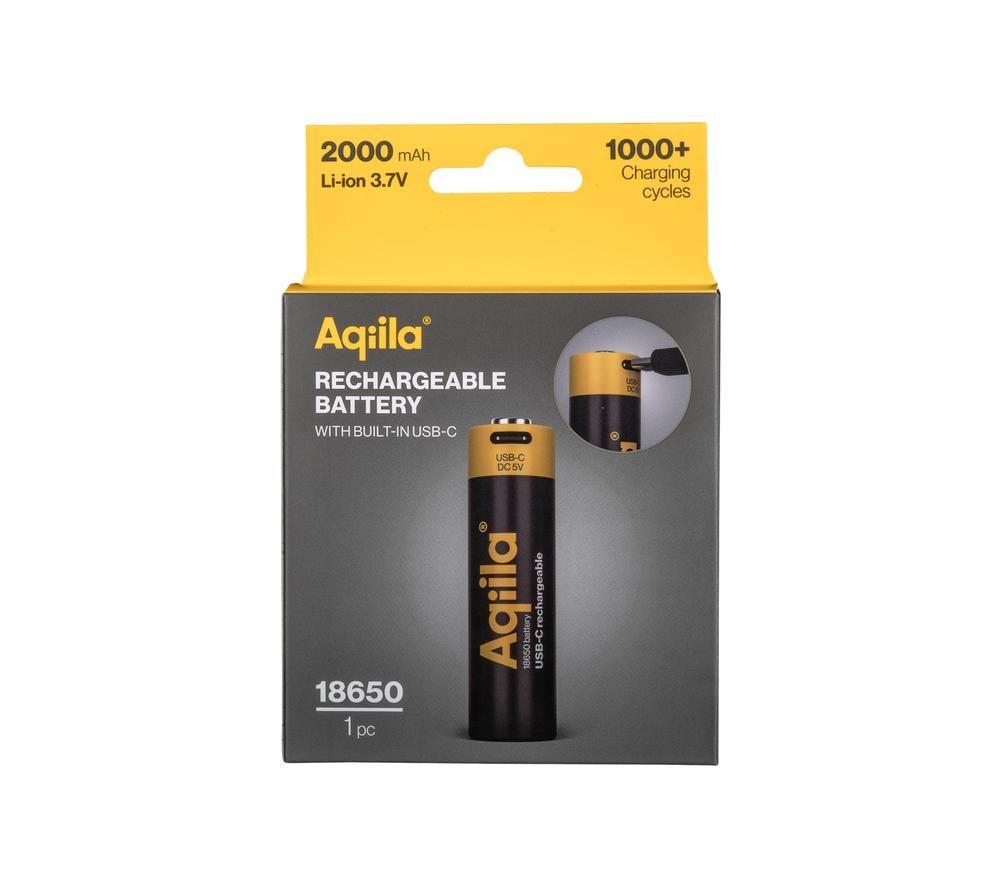 AQIILA 18650 Rechargeable USB-C Battery image number 2 of 2