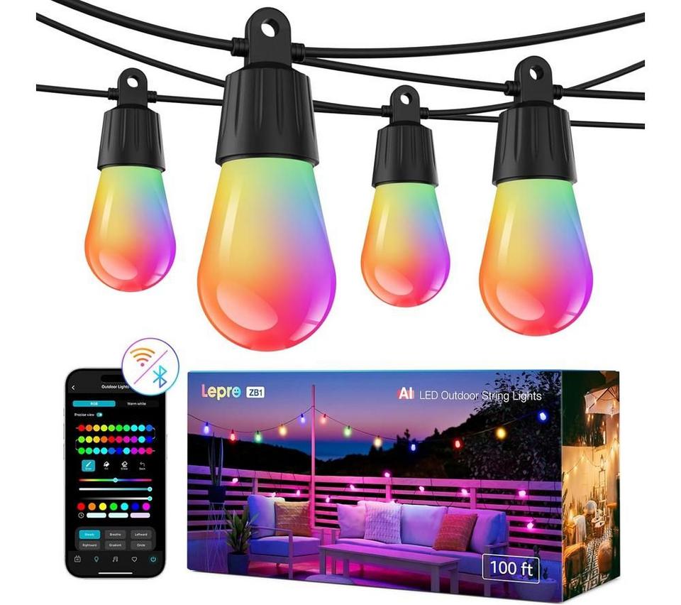 LEPRO AI Smart Outdoor ZB1 String Light - 30.4 m
