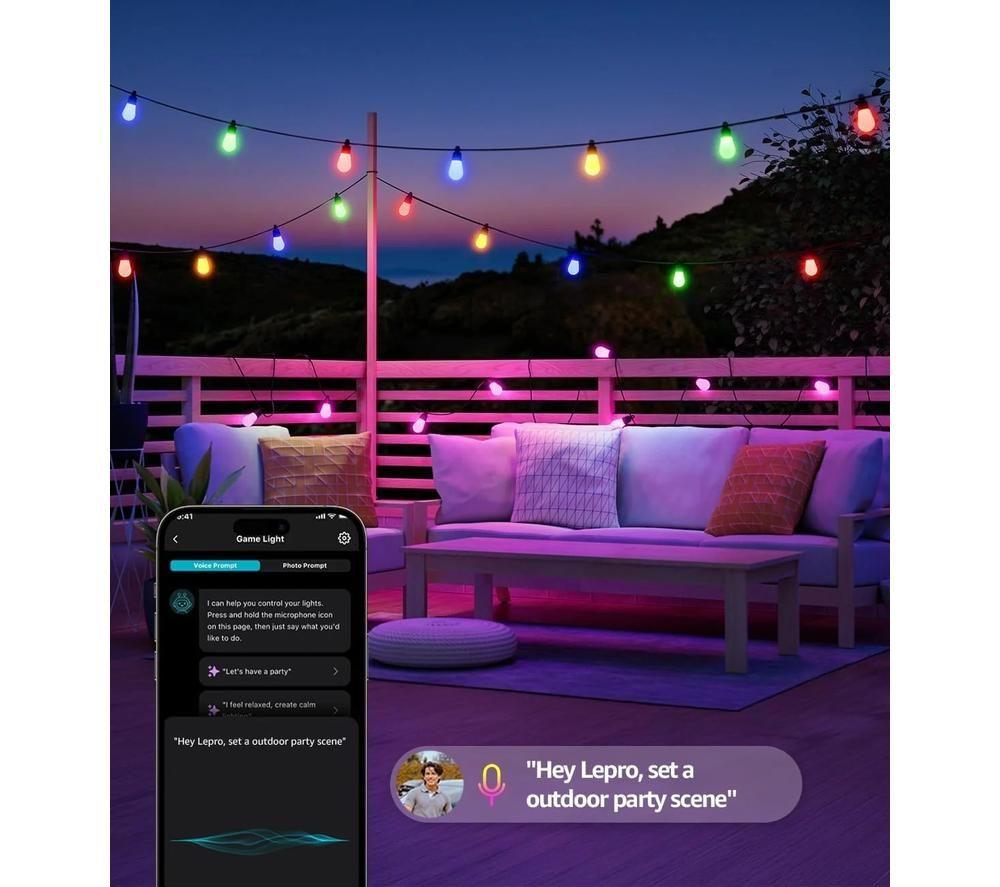 LEPRO AI Smart Outdoor ZB1 String Light - 30.4 m image number 2 of 3