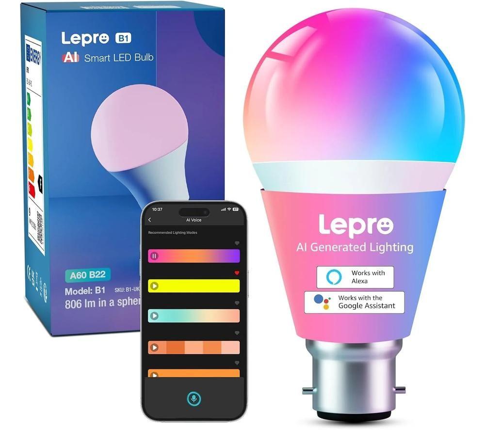 Lepro B1-Uk-1 Smart Ai Led Bulb - B22, White