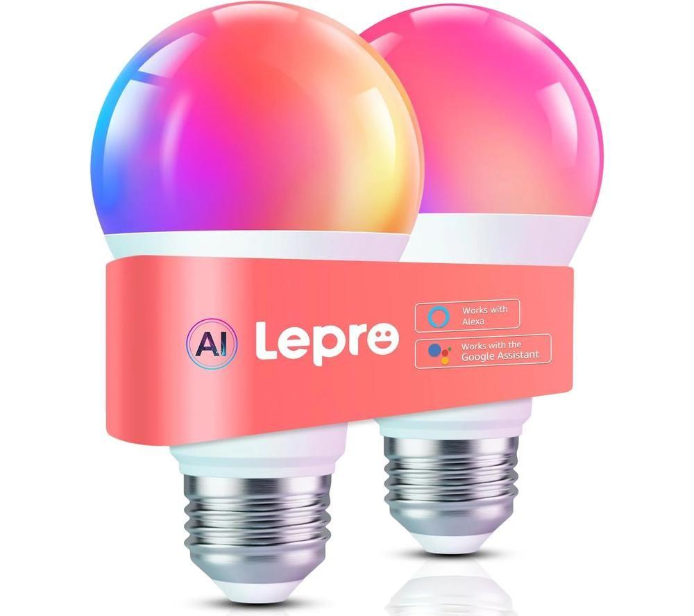 Lepro Ai Smart B1 Led Light Bulb - E27, Twin Pack