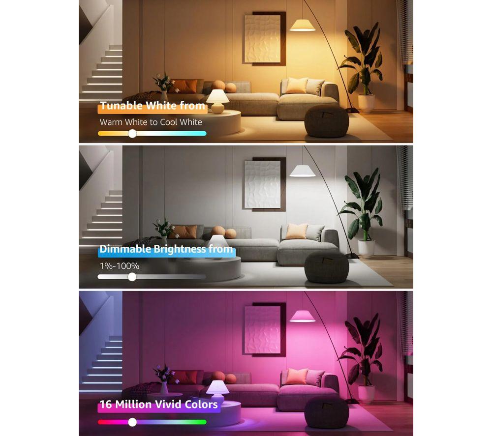 LEPRO B1-EU-4 Smart AI LED Bulb - E27, White, Pack of 4 image number 3 of 6