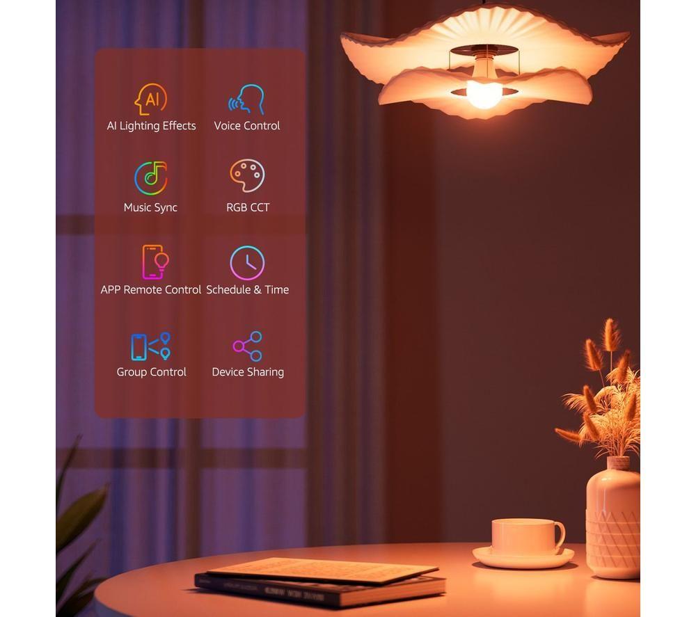 LEPRO AI Smart B3 LED Light Bulb - B22, Pack of 4 image number 5 of 18
