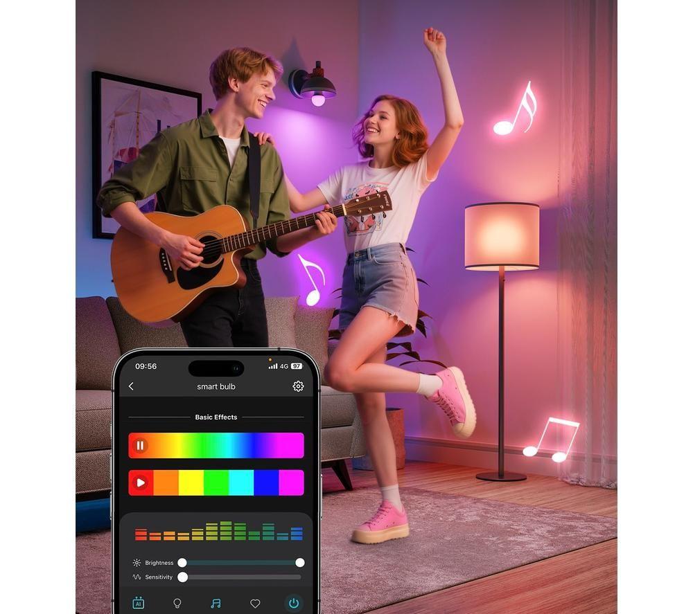 LEPRO AI Smart B3 LED Light Bulb - B22, Pack of 4 image number 6 of 18