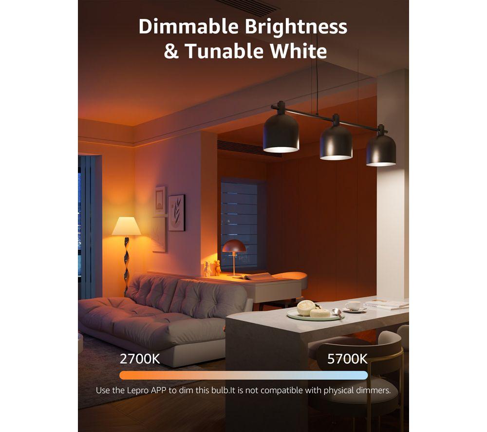 LEPRO AI Smart B3 LED Light Bulb - B22, Pack of 4 image number 14 of 18