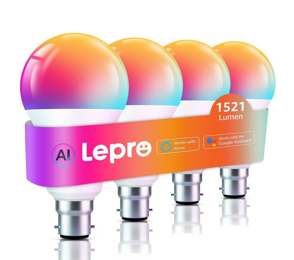 LEPRO AI Smart B3 LED Light Bulb - B22, Pack of 4 image number 17 of 18