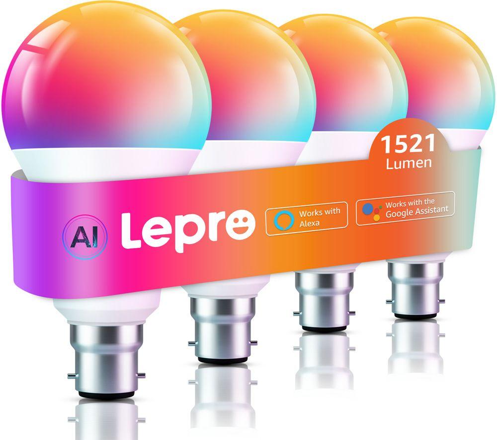 LEPRO AI Smart B3 LED Light Bulb - B22, Pack of 4 image number 18 of 18