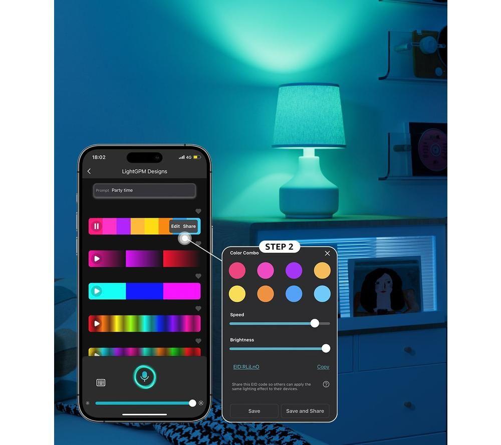 LEPRO BC1-EU-4 Smart AI LED Bulb - C37, White, Pack of 4 image number 2 of 12