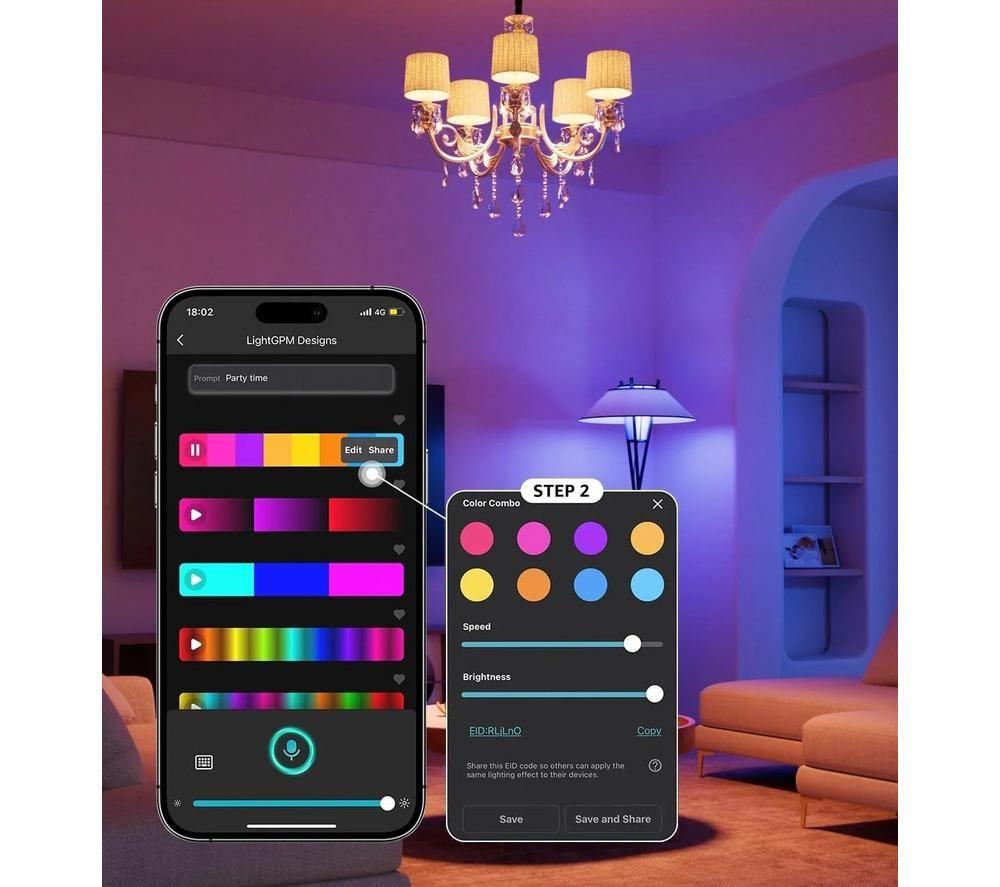 LEPRO AI Smart BP1 LED Light Bulb &ndash; E14, Pack of 4 image number 2 of 4