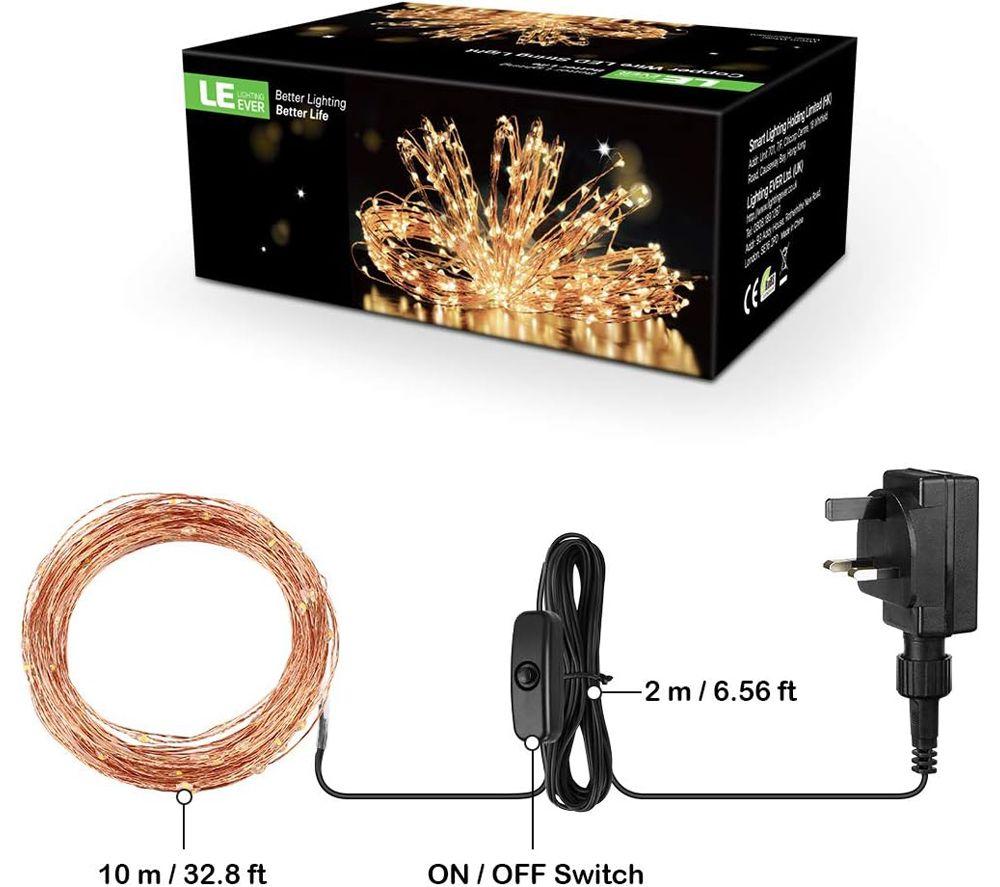 LEPRO PR430010-WW-UK LED String Lights - 10 m image number 9 of 9