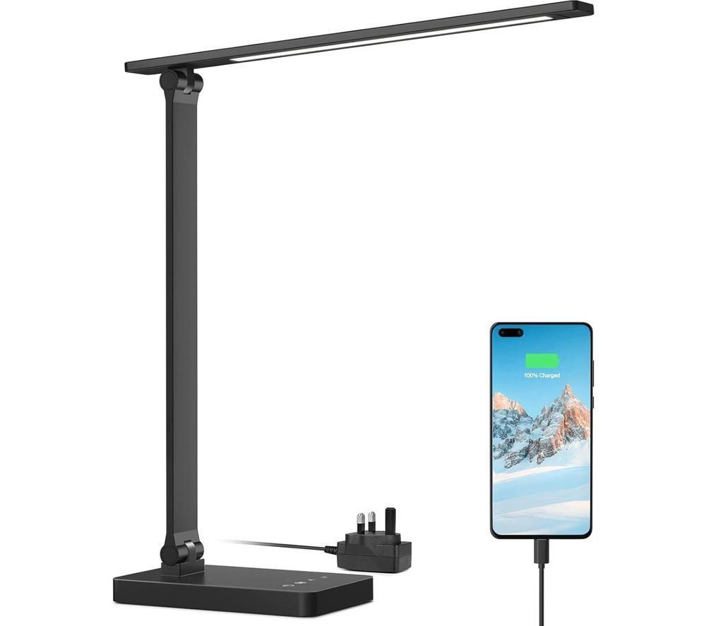 LEPRO 310004-DWW-UK LED Desk Lamp - Black
