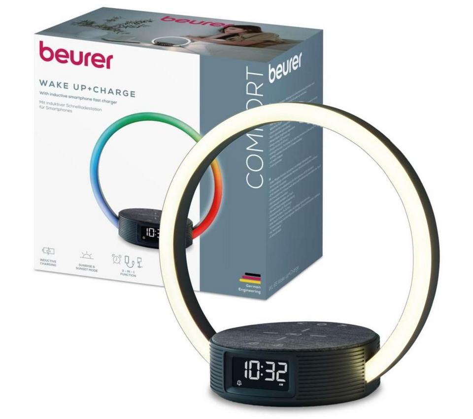 BEURER WL 65 Wake-Up Light & Wireless Charger - Black