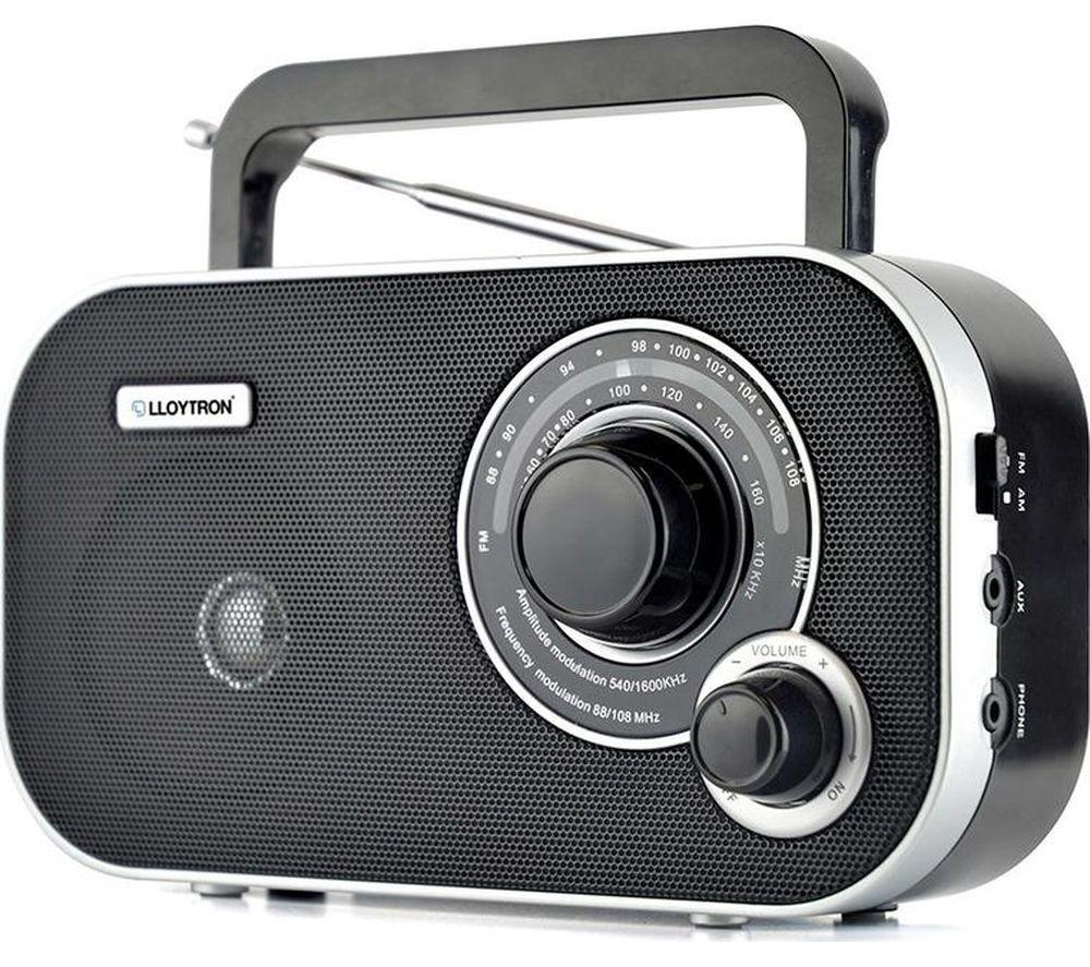 Lloytron Calypso Portable Fm/Am Radio - Black, Black