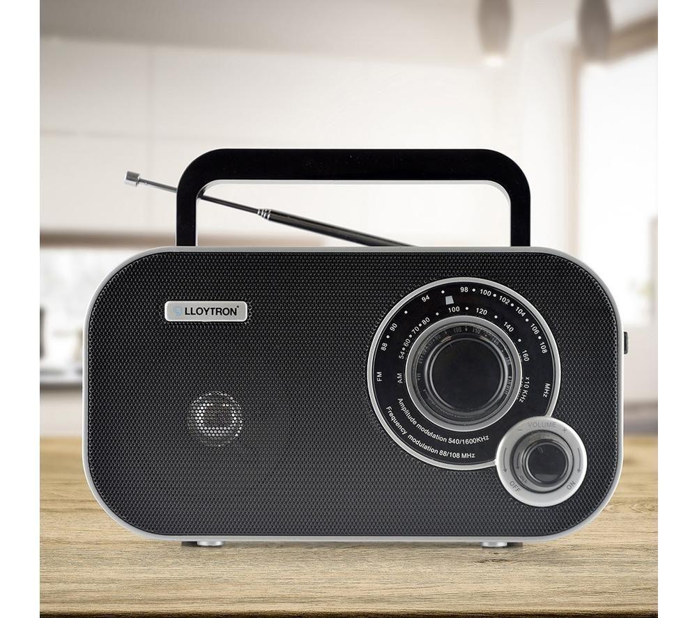 LLOYTRON Calypso Portable FM/AM Radio - Black image number 4 of 7