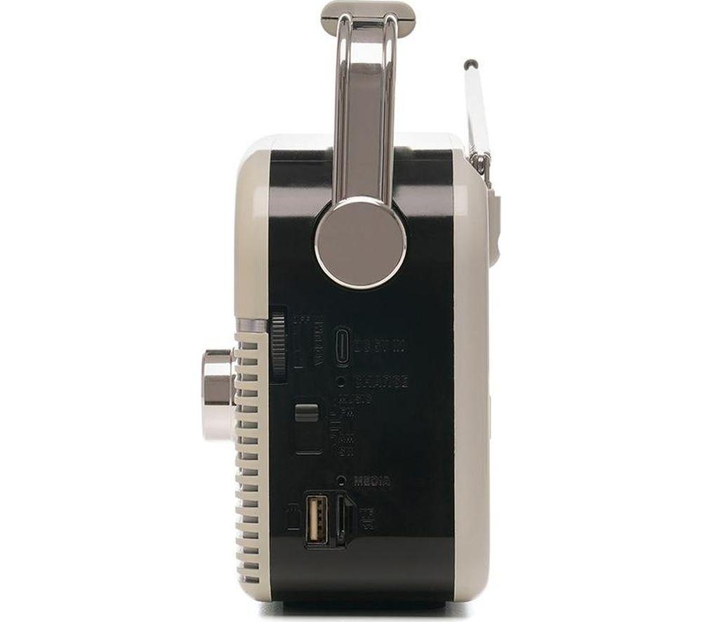 LLOYTRON Bolero Portable FM/AM Bluetooth Radio - Cream image number 2 of 6