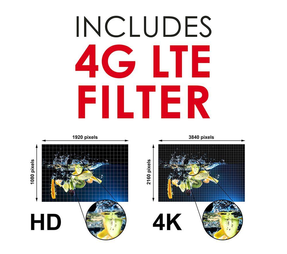 LLOYTRON A3102BK HD Amplified Indoor TV Aerial - Black image number 2 of 4