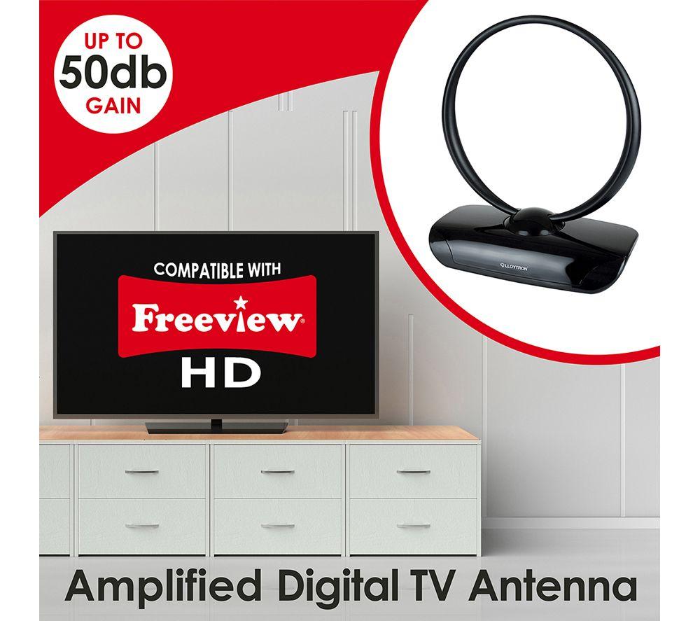 LLOYTRON A3102BK HD Amplified Indoor TV Aerial - Black image number 3 of 4