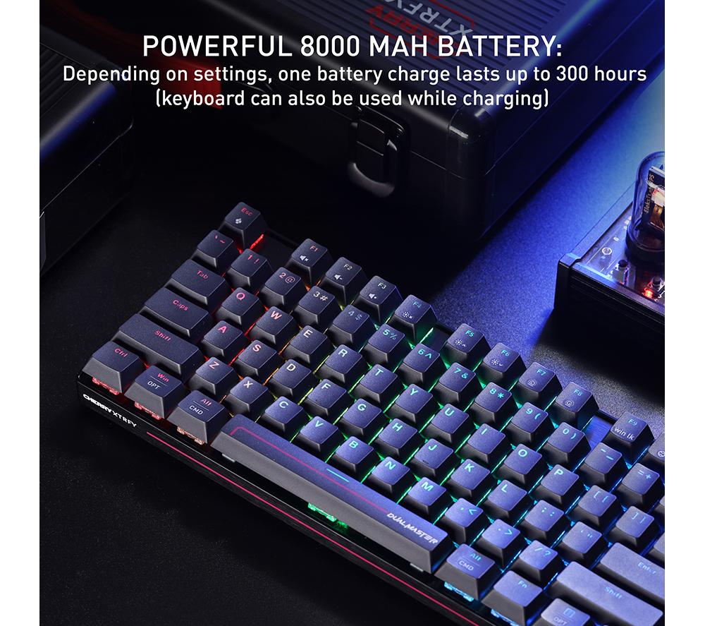 CHERRY MX 8.2 Pro TMR Wireless Mechanical Gaming Keyboard - Black image number 6 of 10