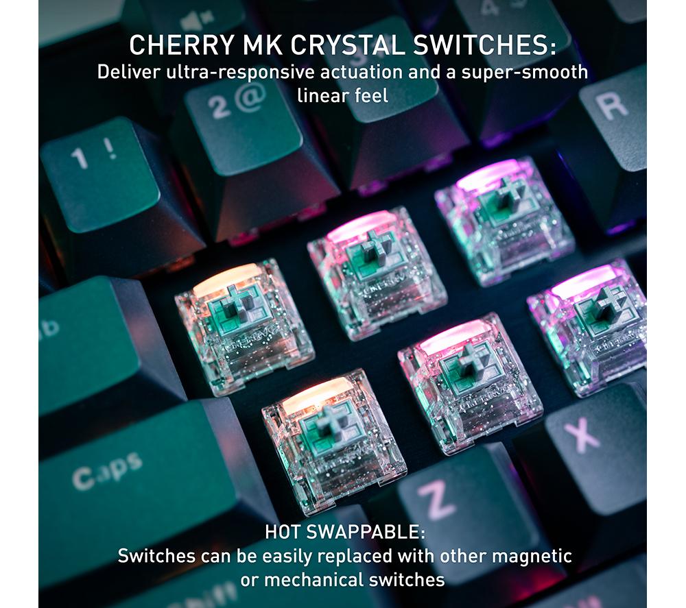 CHERRY MX 8.2 Pro TMR Wireless Mechanical Gaming Keyboard - Black image number 10 of 10
