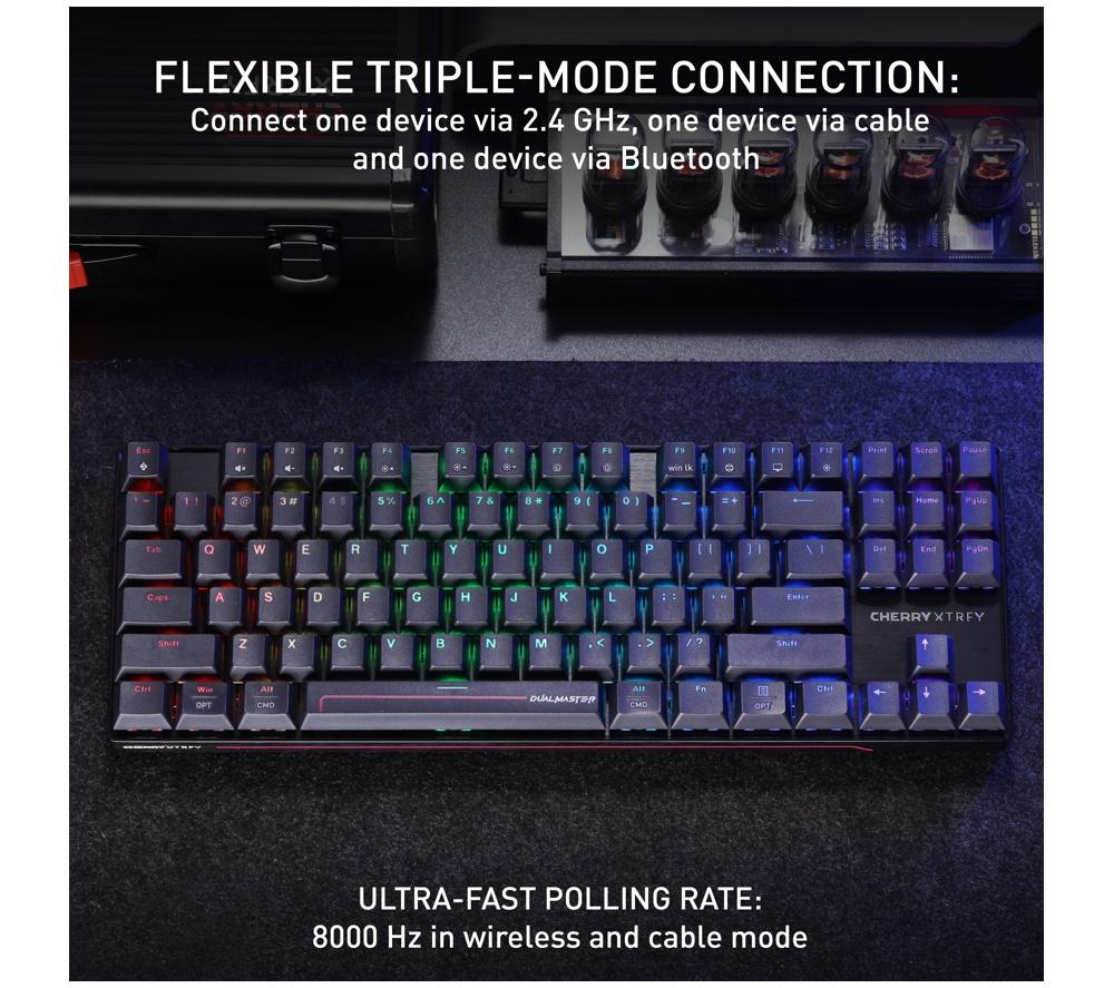 CHERRY MX 8.2 Pro TMR Wireless Mechanical Gaming Keyboard - Black image number 12 of 15