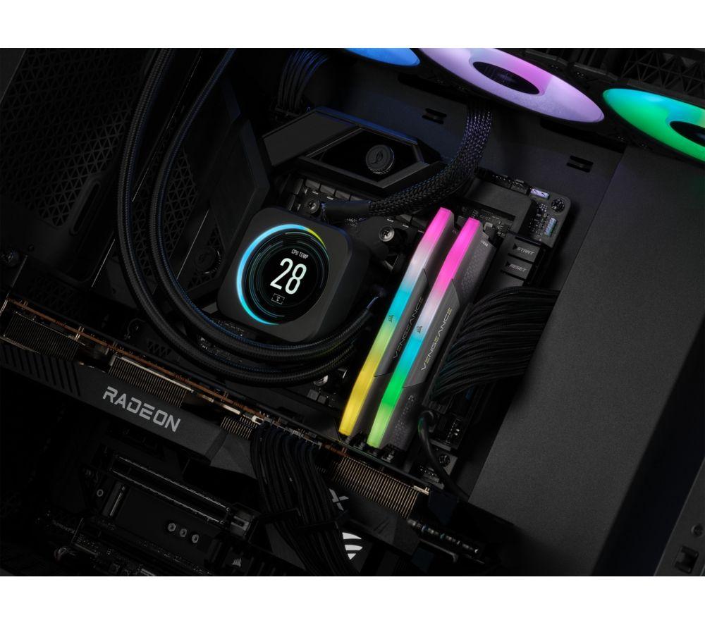 CORSAIR Vengeance 16 GB RGB DDR5 5600 MHz PC RAM - 8 GB x 2 image number 6 of 7