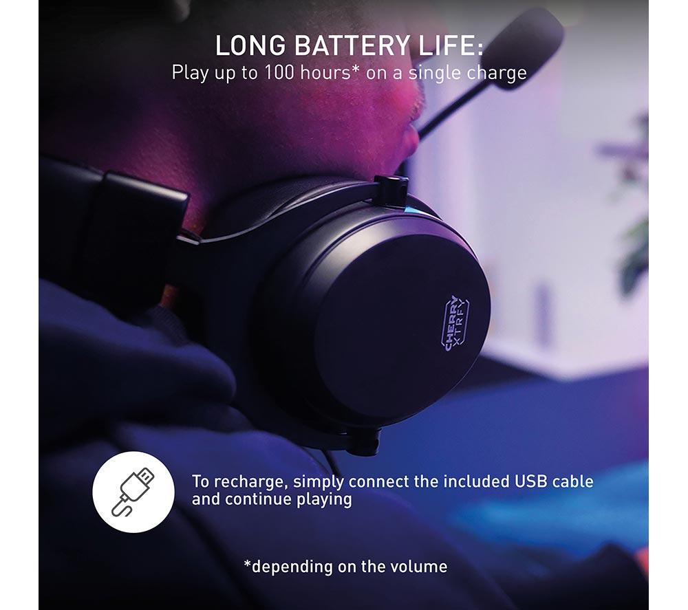 CHERRY XTRFY H3 Wireless Gaming Headset - Black image number 7 of 10