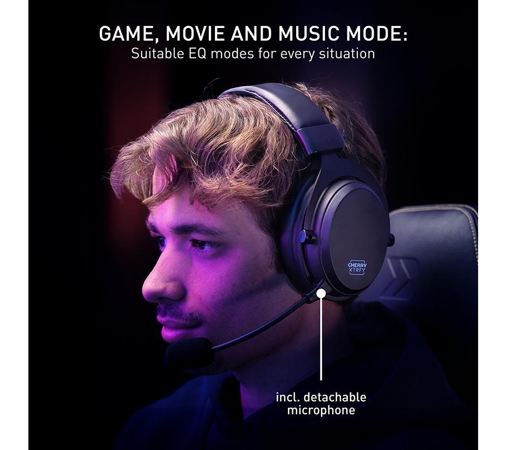 CHERRY XTRFY H3 Wireless Gaming Headset - Black image number 10 of 10