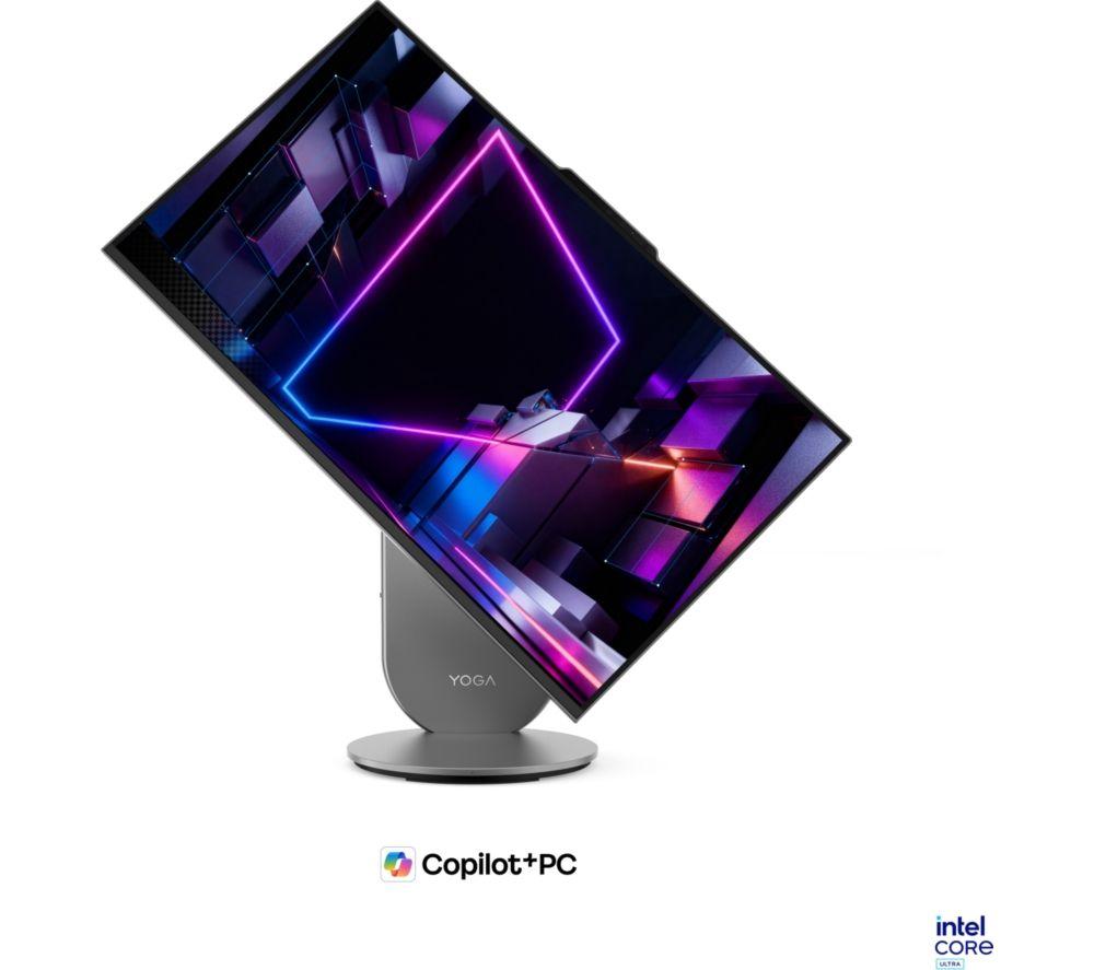 LENOVO Yoga AIO 27" All-in-One PC - Intel&reg; Core Ultra 5, 512 GB SSD, Grey image number 2 of 8