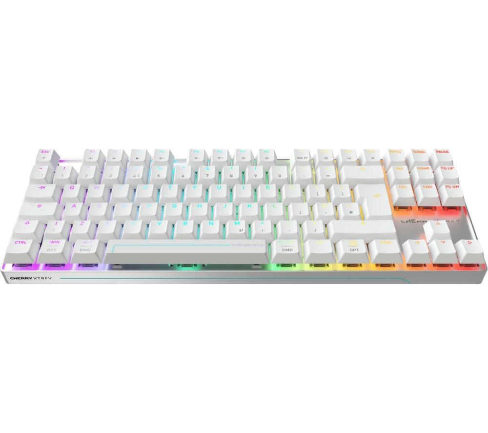CHERRY MX 8.2 Pro TMR Wireless Mechanical Gaming Keyboard - White image number 2 of 5