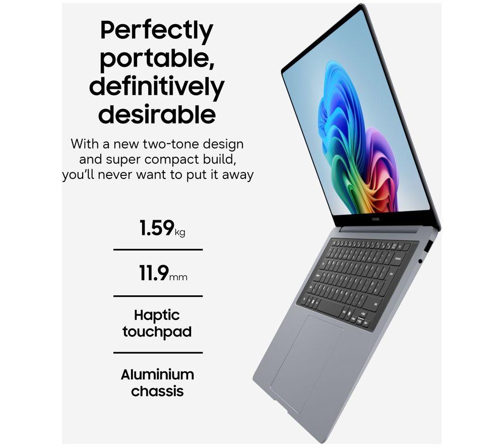 SAMSUNG Galaxy Book6 Pro 16" Laptop, Copilot+ PC - Intel&reg; Core&trade; Ultra 5, 512 GB SSD, Grey image number 11 of 12