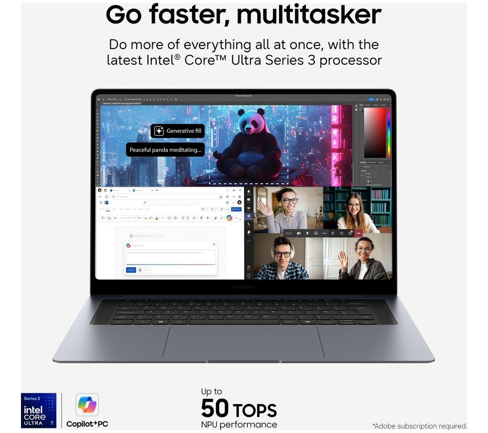 SAMSUNG Galaxy Book6 Pro 16" Laptop, Copilot+ PC - Intel&reg; Core&trade; Ultra 5, 512 GB SSD, Grey image number 12 of 12