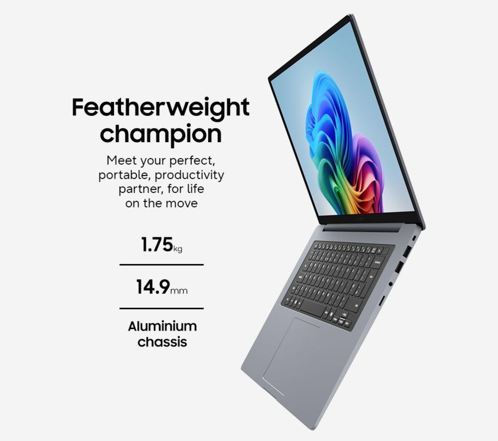 SAMSUNG Galaxy Book6 16" Laptop, Copilot+ PC - Intel&reg; Core&trade; Ultra 7, 512 GB SSD, Grey image number 3 of 16