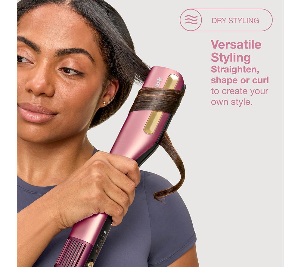SHARK SilkiPro Straight HT401UKPK Hair Straightener & Dryer &ndash; Rose Petal image number 6 of 13