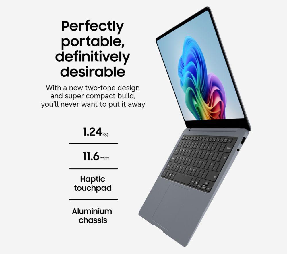 SAMSUNG Galaxy Book6 Pro 16" Laptop, Copilot+ PC - Intel&reg; Core&trade; Ultra 5, 256 GB SSD, Grey image number 3 of 15