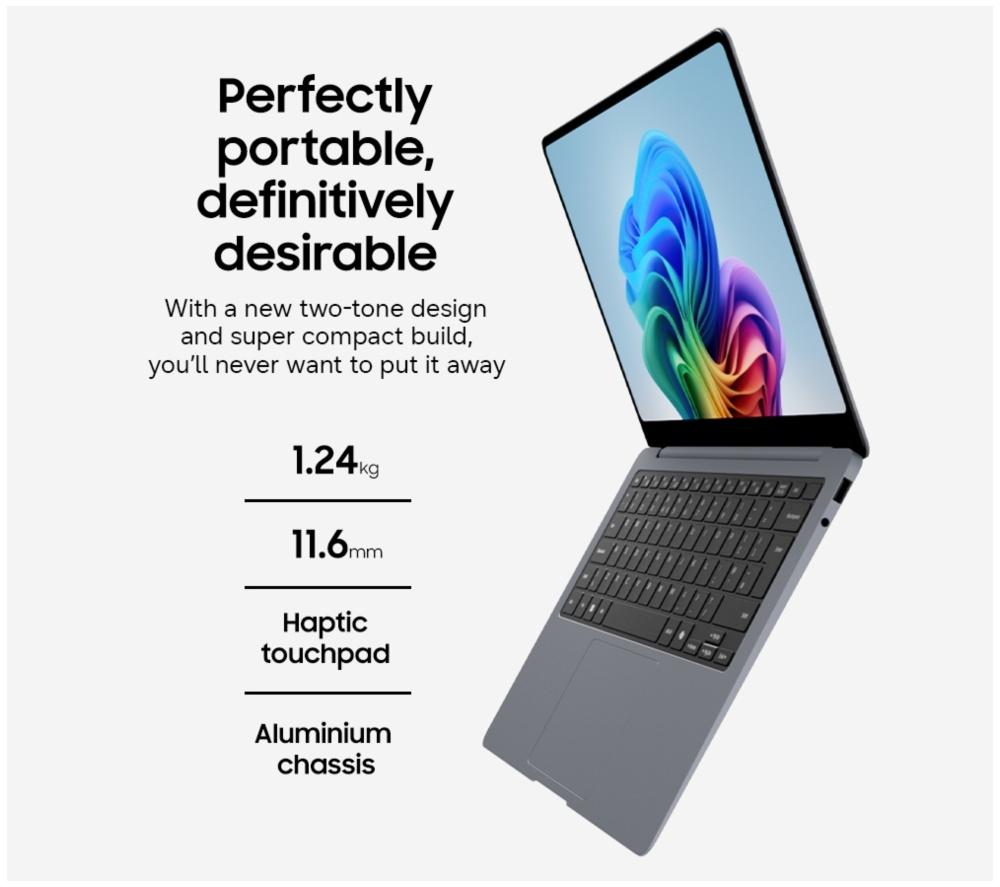 SAMSUNG Galaxy Book6 Pro 16" Laptop, Copilot+ PC - Intel&reg; Core&trade; Ultra 7, 512 GB SSD, Grey image number 3 of 16