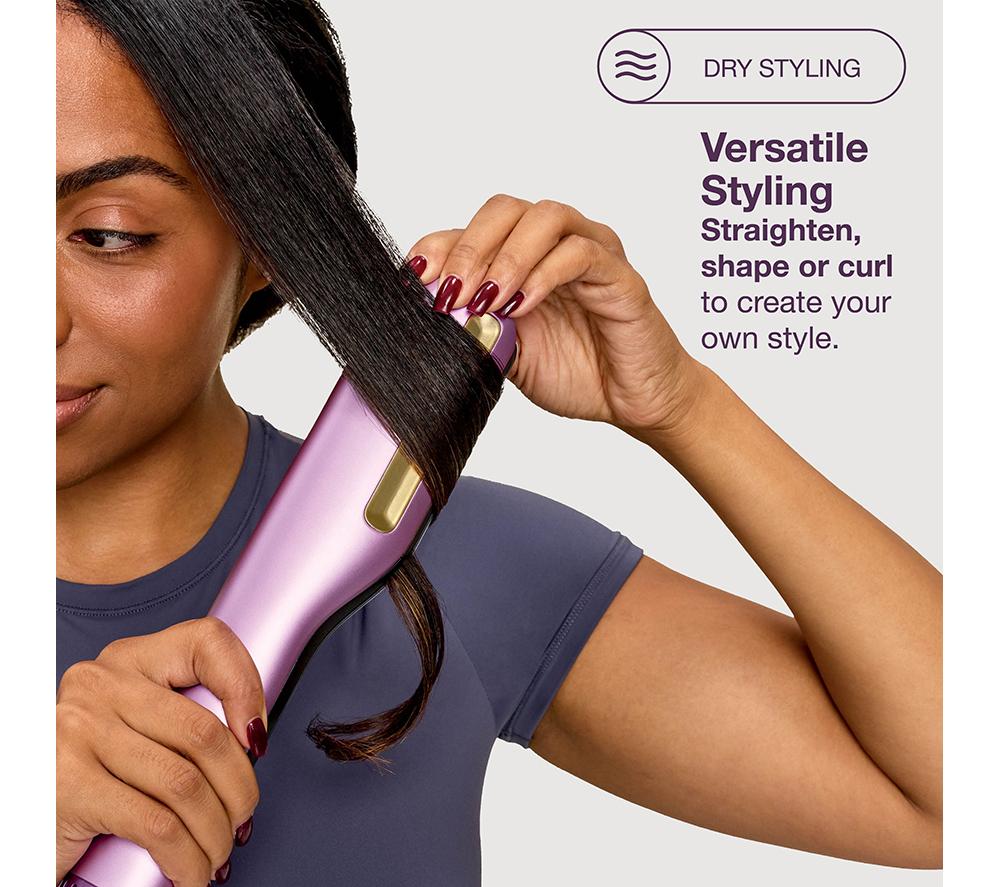 SHARK SilkiPro Straight HT401UKPU Hair Straightener & Dryer - Plum Satin image number 5 of 15