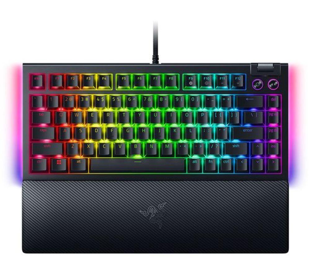 Razer Blackwidow V4 75% Mechanical Gaming Keyboard - Black, Black