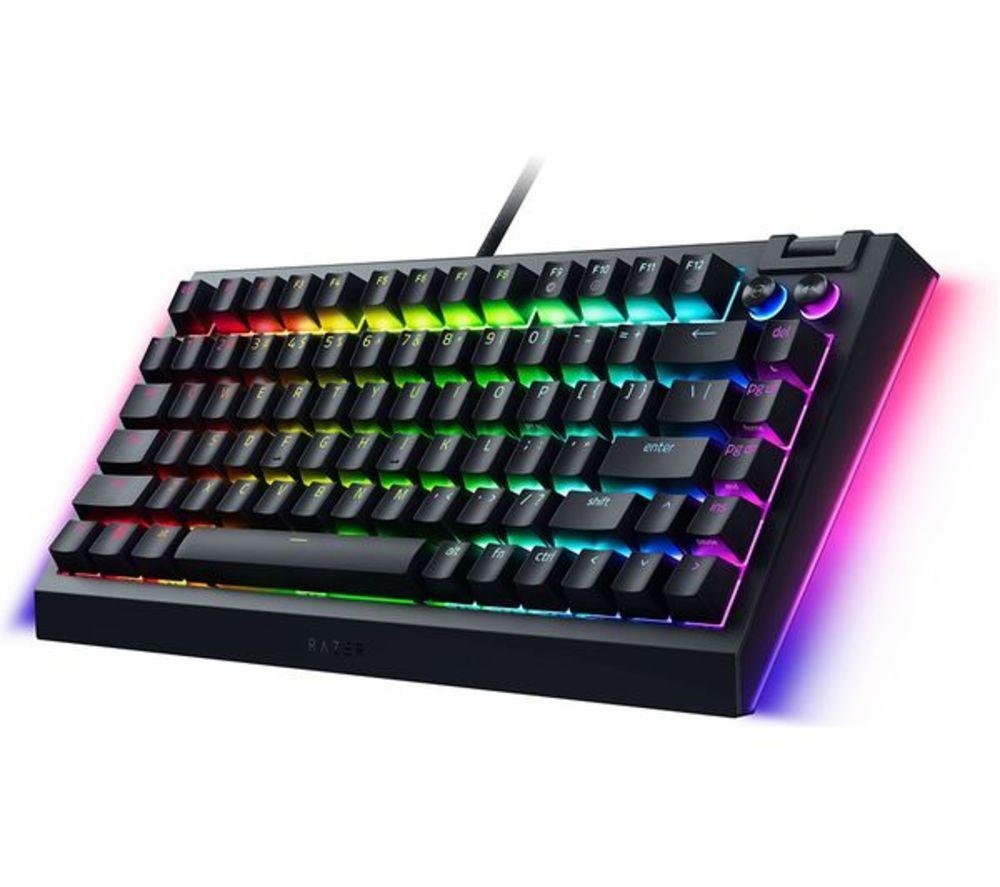 RAZER BlackWidow V4 75% Mechanical Gaming Keyboard - Black image number 5 of 9