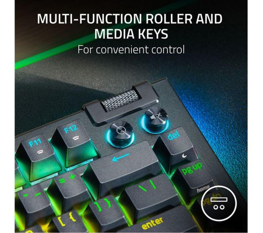RAZER BlackWidow V4 75% Mechanical Gaming Keyboard - Black image number 6 of 9