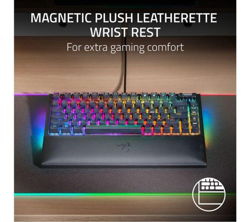 RAZER BlackWidow V4 75% Mechanical Gaming Keyboard - Black image number 7 of 9