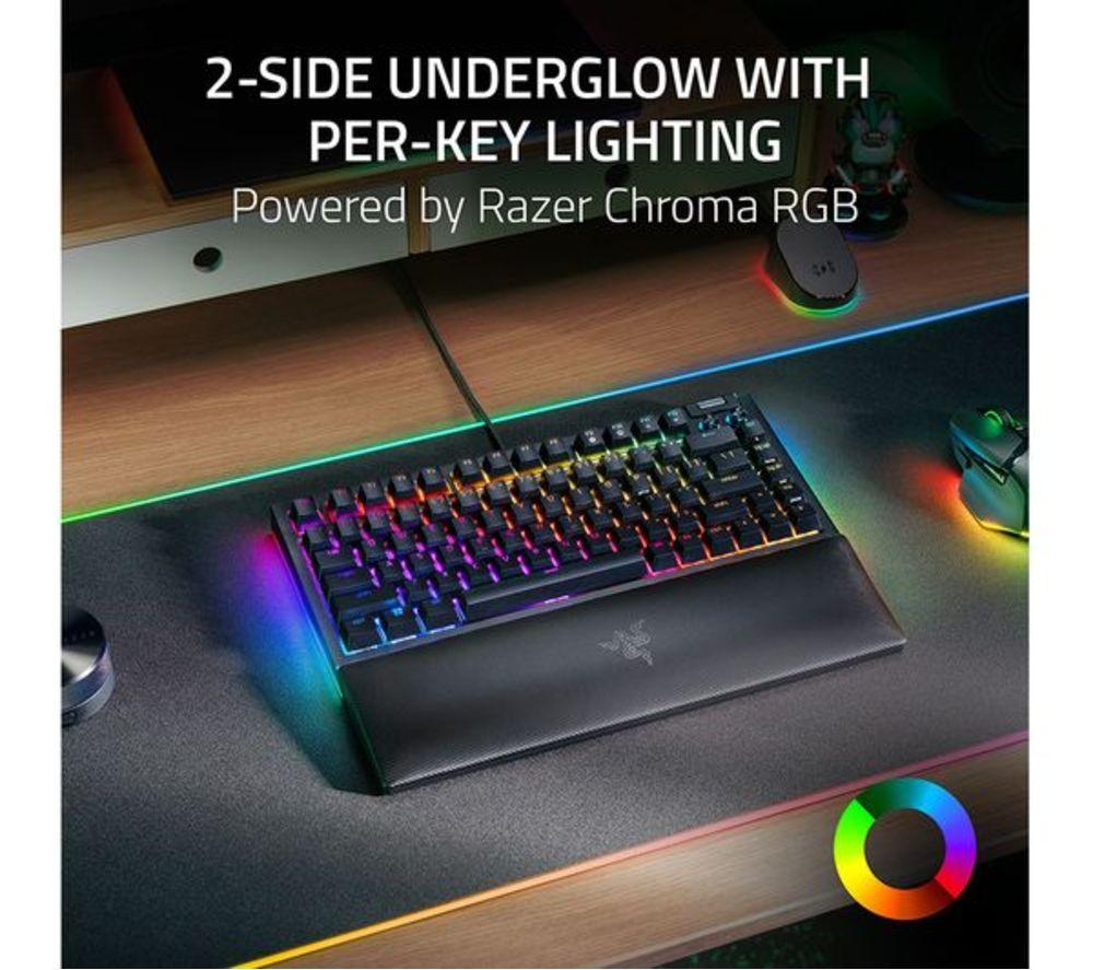 RAZER BlackWidow V4 75% Mechanical Gaming Keyboard - Black image number 9 of 9