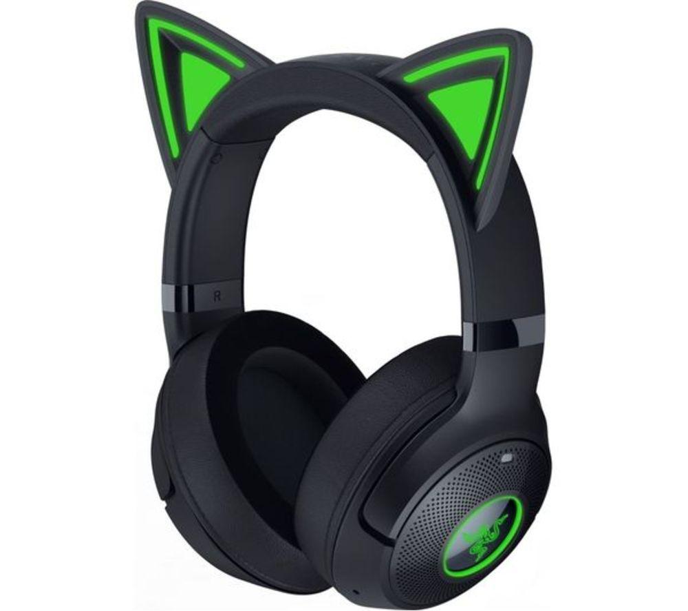 Razer Kraken Kitty V2 BT Wireless Gaming Headset - Black,Green