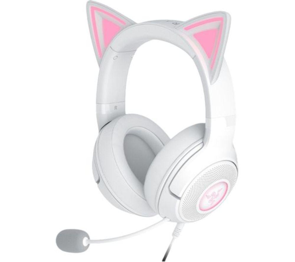 Razer Kraken Kitty V2 Gaming Headset - White, White