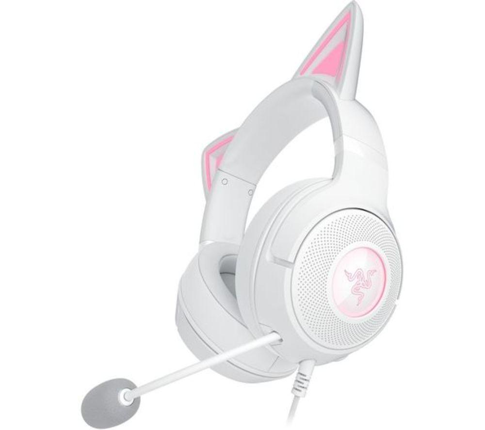 RAZER Kraken Kitty V2 Gaming Headset - White image number 2 of 4